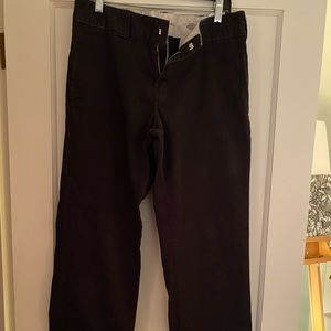 Men’s Dickies slim straight black pant, size 32x32
